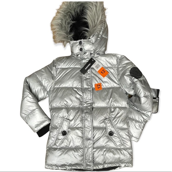 Diesel Other - Diesel Girls Puffer Parka Jacket with Faux Fur